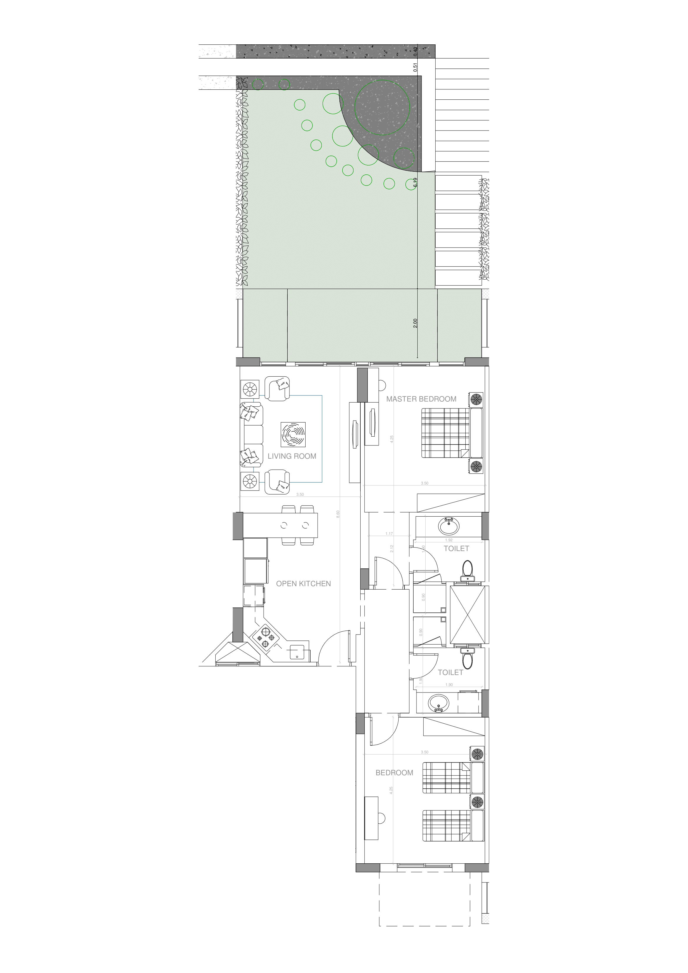 Hotel Apartments Ground floor plan