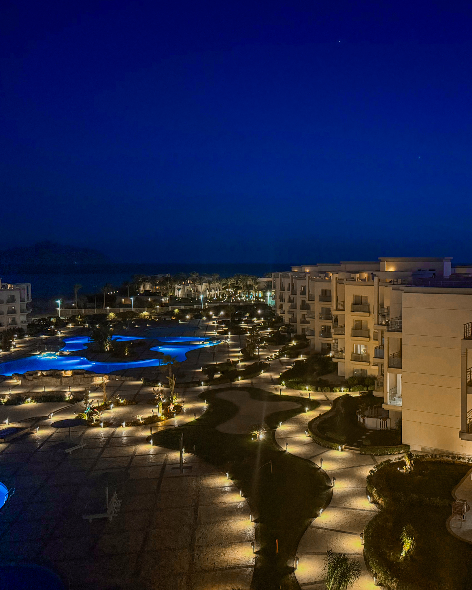 Night view from Sunny Beach