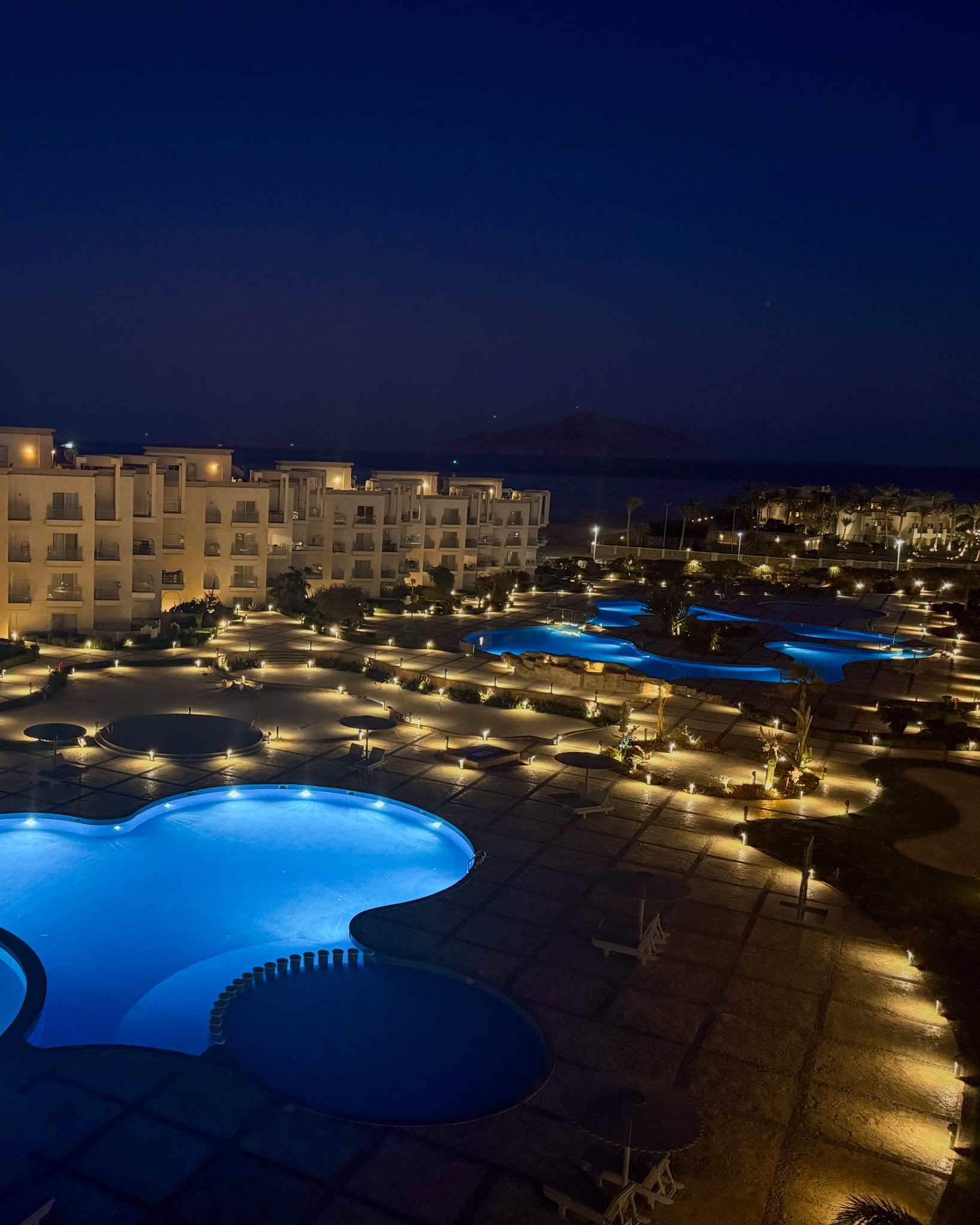 Sunny Beach Landscape night view