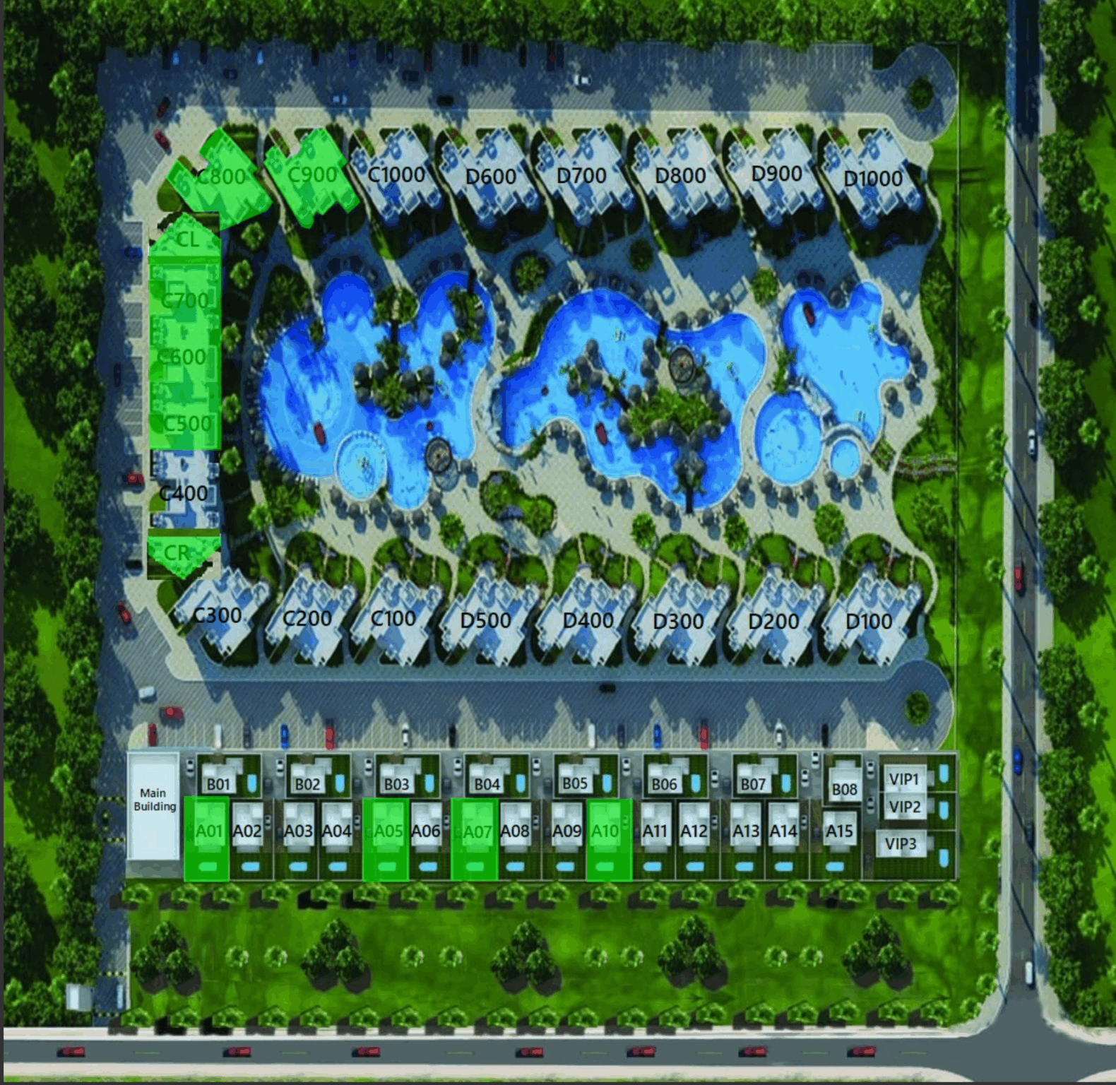 Sunny Beach Availibility Layout
