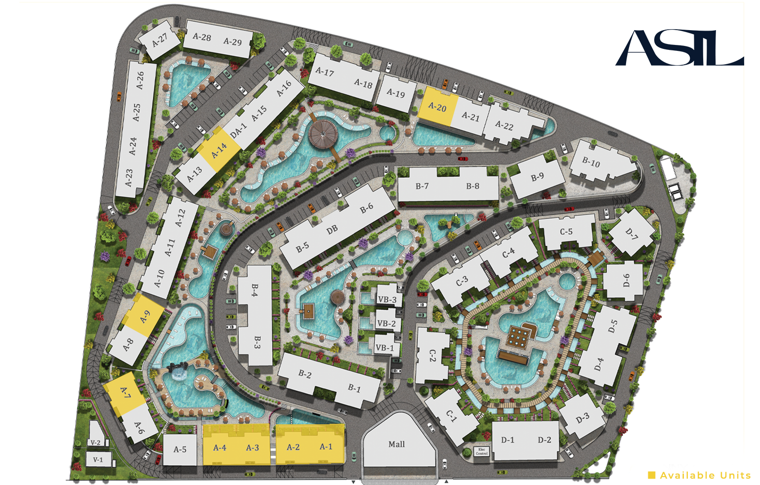 Asil Availbility layout