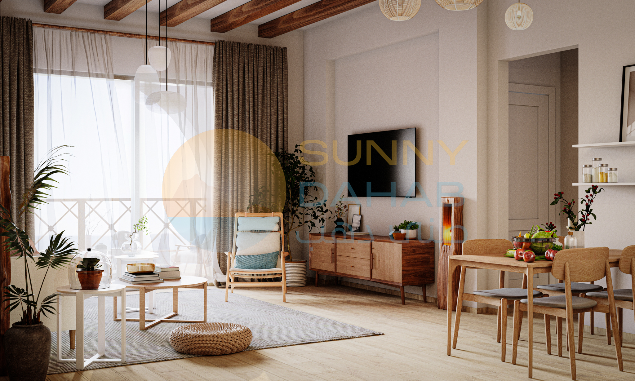 Living area side view