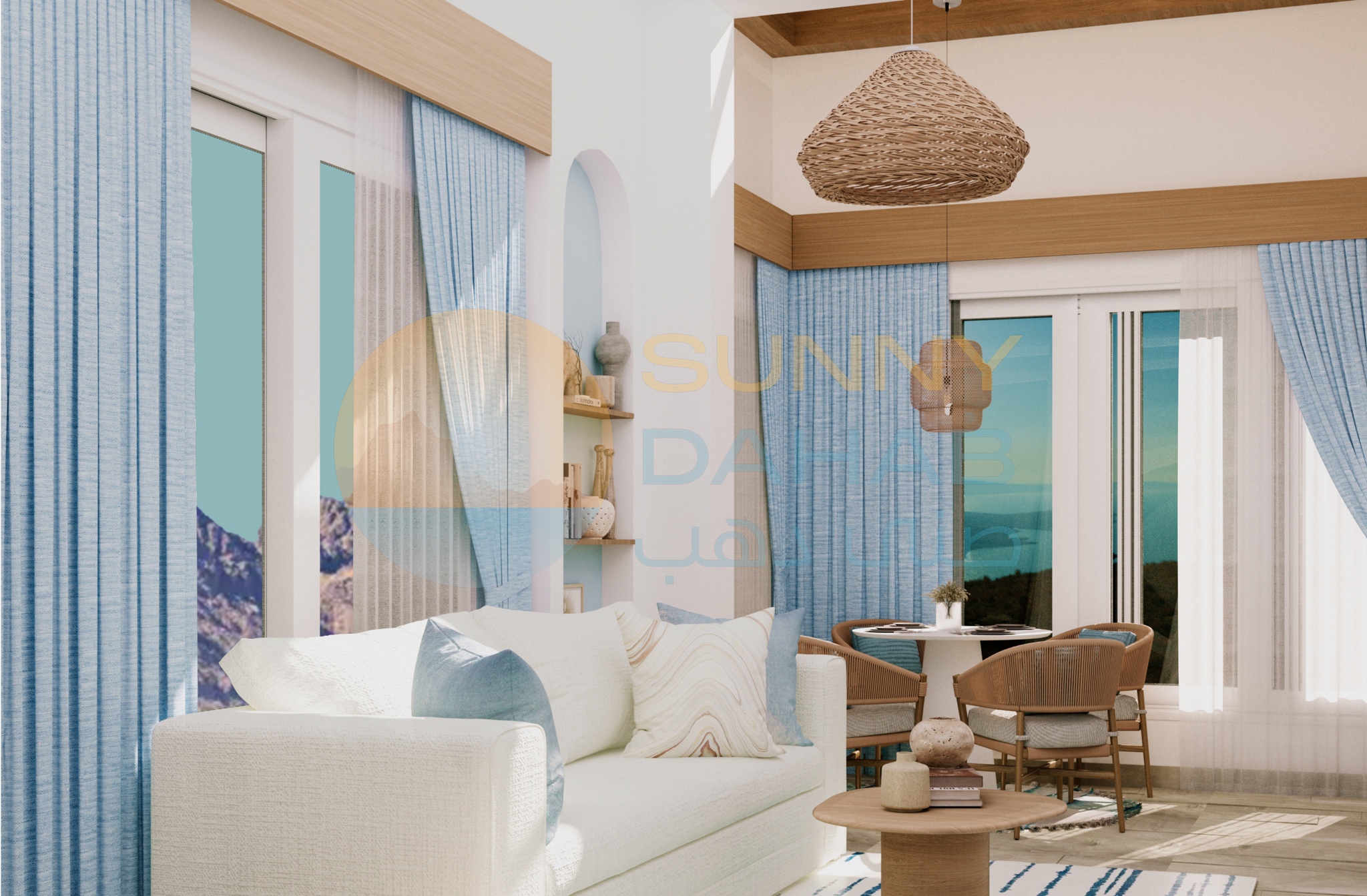 Living area side view